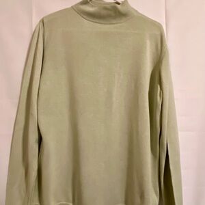 Valerie Stevens Women's Soft Sage Turtleneck Sweater XL